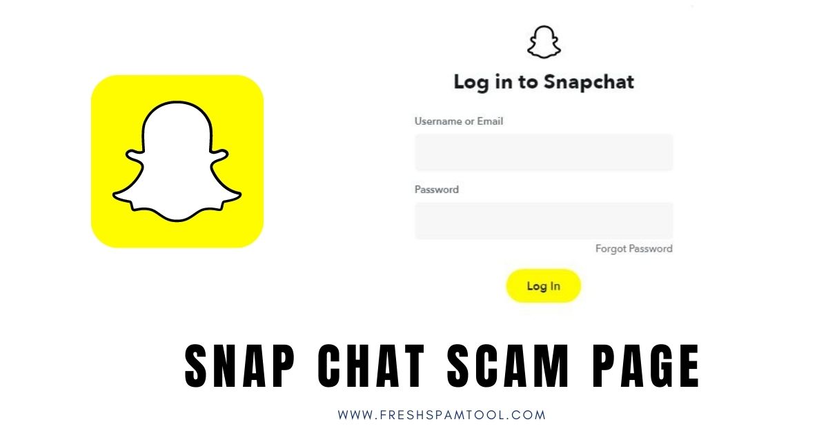 Fresh Snapchat Scam Page