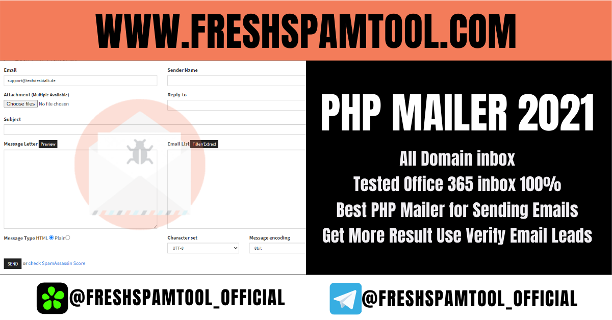 PHP Mailer - Fresh Spam Tool